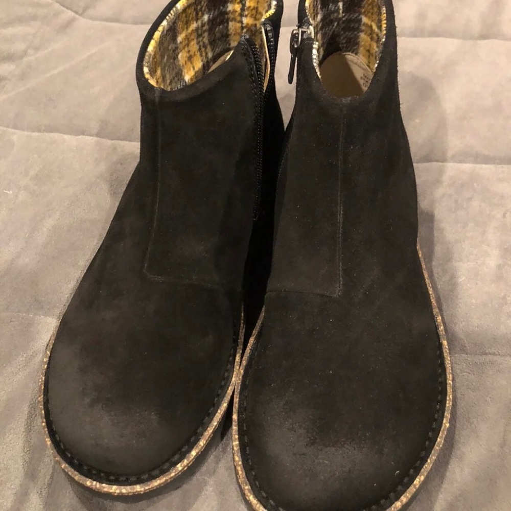 Melrose Birkenstock 39 clog bootie black